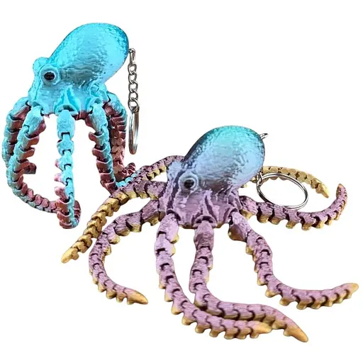 3D Игрушка Осьминог, 17 см, подвижный