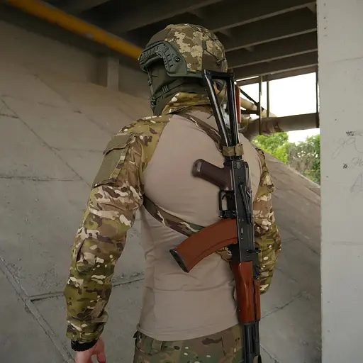 Ремінь Kiborg 3-точковий для АК РПК MultiCam (1000-k8070) - фото 7