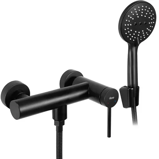 Смеситель для душа Rea Foss black REA-B5110 Черный матовый - фото 1