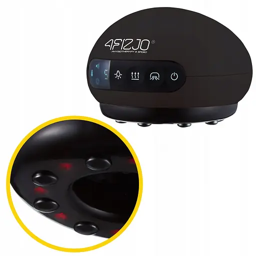 Массажная вакуумная банка 4FIZJO аккумуляторная с ИК прогревом 4FJ0517 Black (P-5907739318695) - фото 12