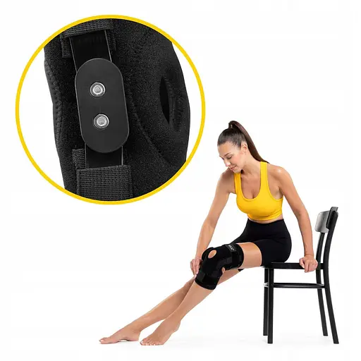 Фіксатор (бандаж) для коліна 4FIZJO шарнірний 1 шт 4FJ0474 Size XL (P-5907739317636) - фото 12