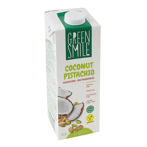 Напій Green Smile 4.3% рисово-кокосовий-фісташковий ультрапастеризований збагачений кальцієм 1 л - фото 2