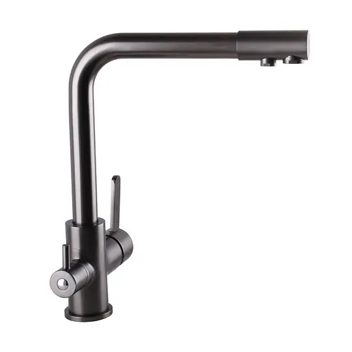 Смеситель для кухни под осмос Globus Lux GLLR-0444-11-graphite Черный матовый - фото 5