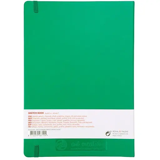 Блокнот для графіки Royal Talens Art Creation А4 140г/м2 80л Forest Green - фото 3