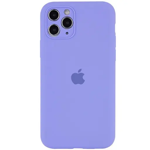 Чохол Silicone Case Full Camera Protective (AA) для Apple iPhone 12 Pro (6.1) Бузковий / Dasheen - фото 1