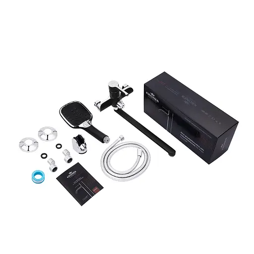 Змішувач для ванної Kroner KRP Essen - SCH070 CV024330 Чорний матовий - фото 8