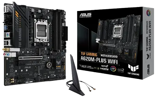 Материнська плата Asus A620M-Plus TUF Gaming WiFi Socket AM5 (TUF GAMING A620M-PLUS WIFI)