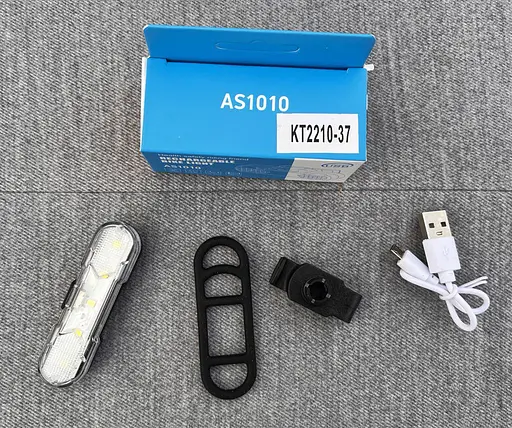 Велосипедна мигалка з білим світлом AS1010 збоку вело фара габарит акумуляторний 4 режими - фото 8