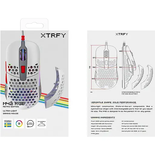 Миша Xtrfy M42 RGB Retro (XG-M42-RGB-RETRO) [151001] - фото 10