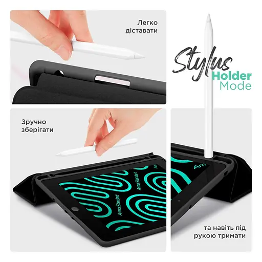Чохол SlimTPU Active Pen holder Lenovo Tab P11 11.5 TB350 TB355 Чорний - фото 6