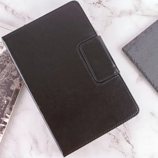 Универсальный кожаный чехол-книжка Epik для планшета 7-8 Черный - фото 8