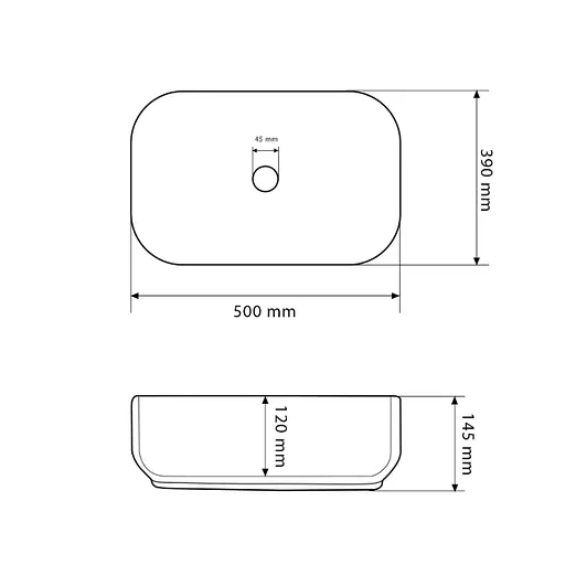 Умивальник VBI Palermo чорний матовий накладний VBI-012310, Чорний матовий - фото 4