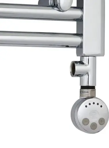 ТЕН для рушникосушки Terma MEG з електронним термостатом 800W Chrome + трійник 30412 - фото 6