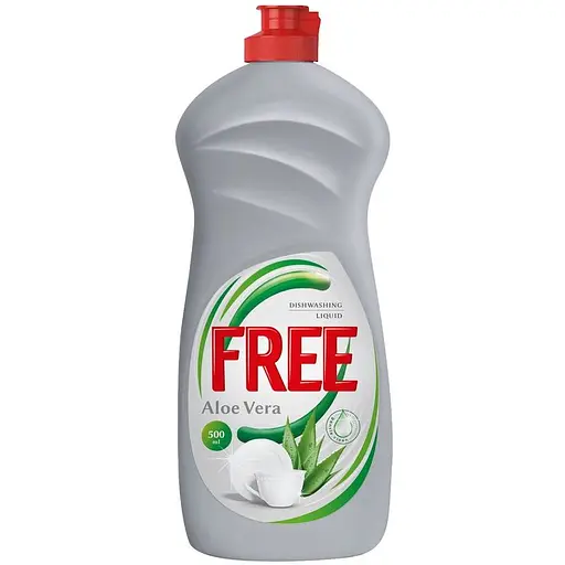 Гель для мытья посуды Free алоэ вера 500 мл