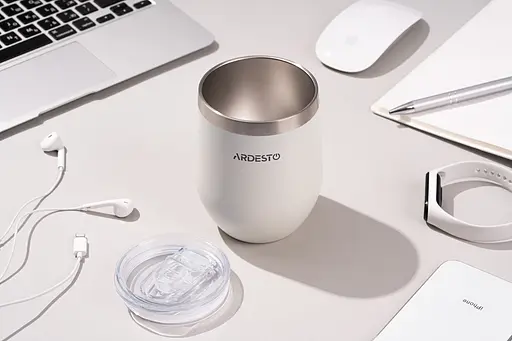 Термокухоль Ardesto Compact Mug 350 мл білий - фото 4