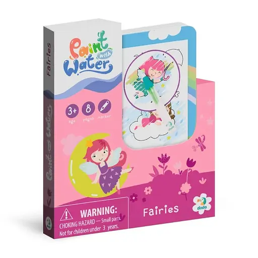 Набор водных раскрасок "Феи" DoDo Toys 300312 с маркером для воды - фото 1