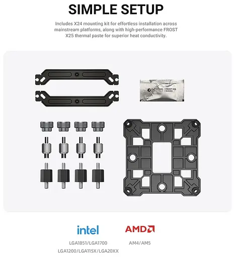 Кулер для процесора ID-Cooling SE-214-XT V2 Black (SE-214-XT V2 BLACK) - фото 13
