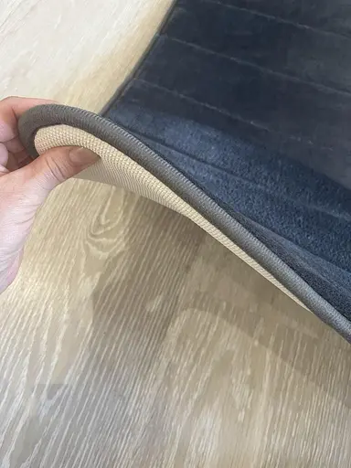 Современный коврик для ванной Aquarius с эффектом памяти Мягкий Антискользящий 40 х 60 см Графит в полоску - фото 8