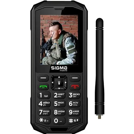 Мобильный телефон Sigma mobile X-treme PA68 WAVE, черный, 2 Nano-SIM, 2.4" (240x320), microSD (max 32Gb), Cam 0,3 Mp, GPS - фото 1