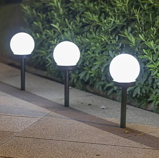 Світильник OldBro автономний шар садовий на сонячній батареї IP54 білий 3 шт - фото 8