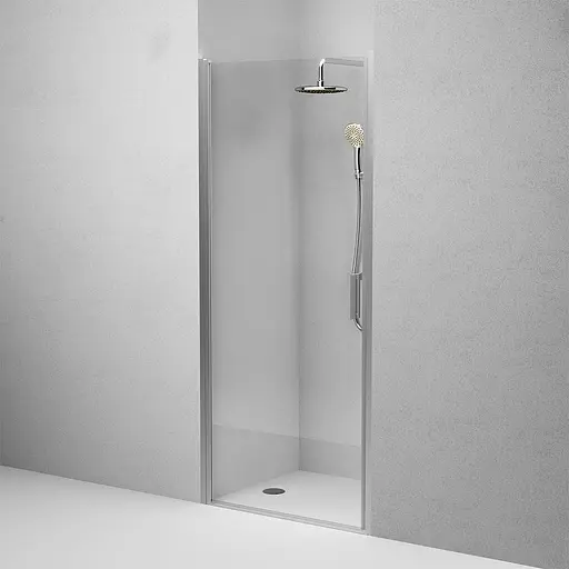 Душові двері AM.PM Gem 90x195 см скло прозоре хром матовий W90UG-090-1P-195MT, прозорий, хром матовий - фото 6