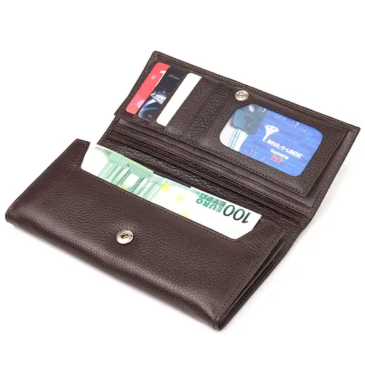 Женский кожаный кошелек Canpellini 19.2х10.2х2.5 см acs0025078 - фото 3