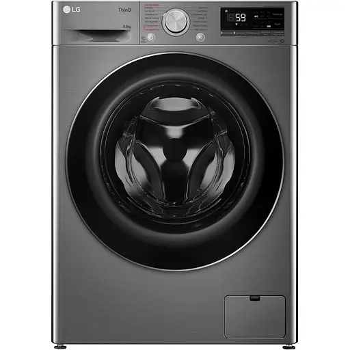 Стиральная машина LG фронтальная 85 кг 1200 A+++ 48 см дисплей пара инвертор белый