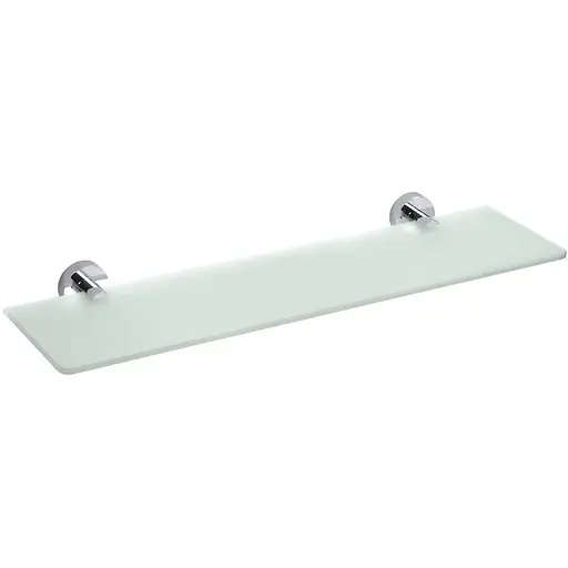 Полиця Bemeta Omega скляна 600 мм 104102042, Білий - фото 1