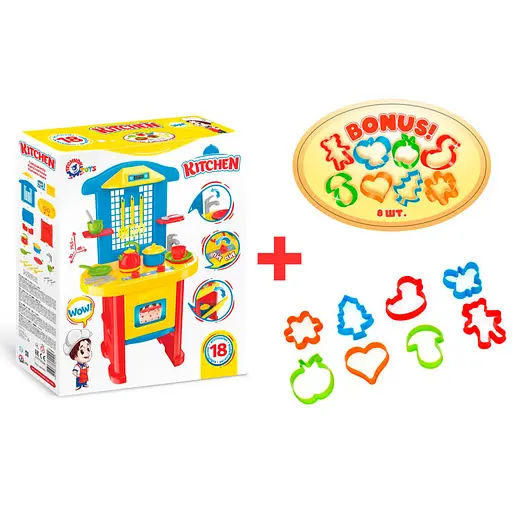 Ігровий набір Кухня 3 "Технок" (28 шт) 2124 - фото 2