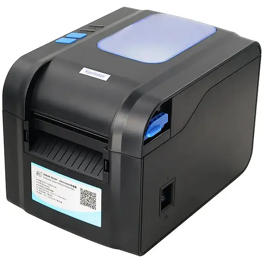 Принтер этикеток Xprinter XP-370B (термопечать, 152 мм/с, лента 82 мм, 203 DPI, USB+Serial, черный) - фото 2