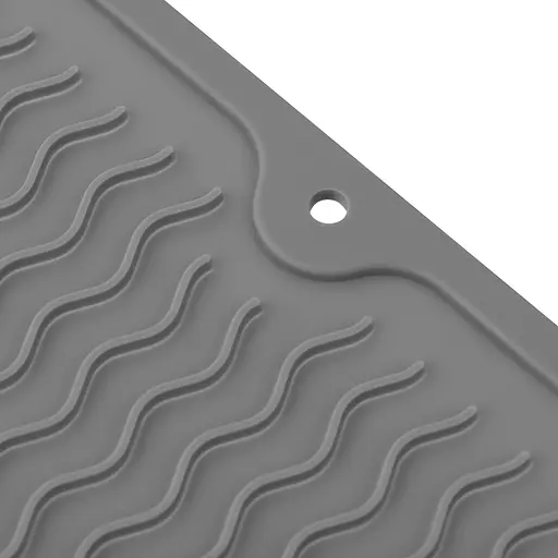 Коврик Ardesto Vigor для сушки посуды 40 х 30 см серый (ARHK4101SG) - фото 3