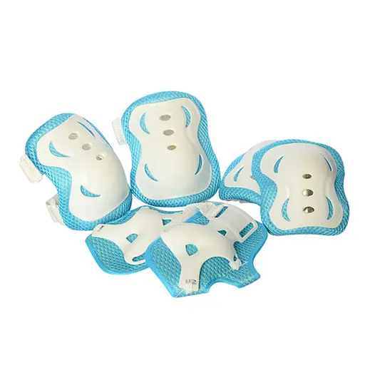 Детский набор защиты Bambi MS 0338 для колен, локтей, запястий Белый - фото 1