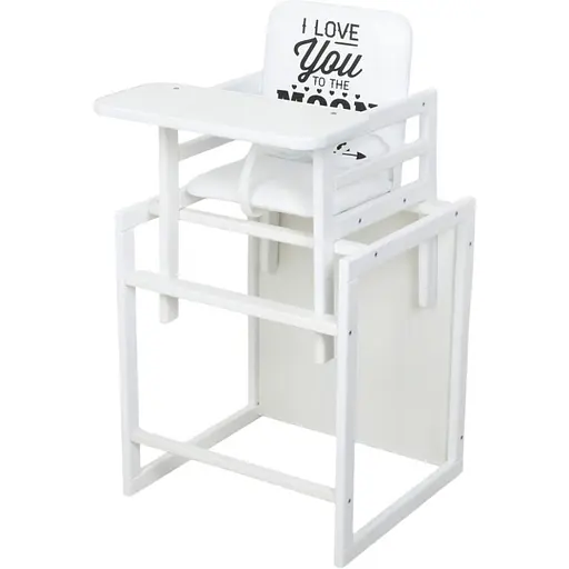 Стульчик для кормления Color белый, для кормления, трансформер, 2-х точ.ремни,белый