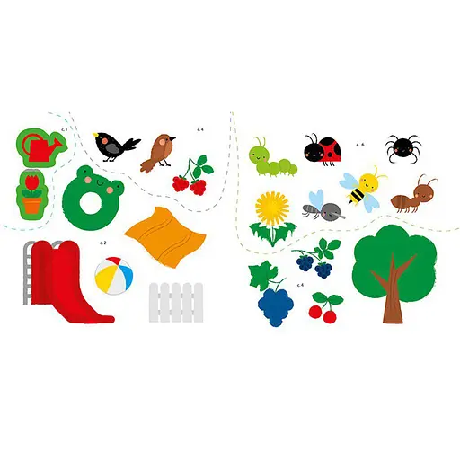 Развивающая книжка Мои первые слова На даче 1829005 с наклейками - фото 4