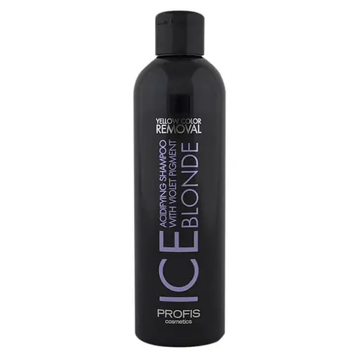 Профессиональный увлажняющий шампунь антижелтый Profis Ice Blonde 250 мл косметика от желтизны волос - фото 1