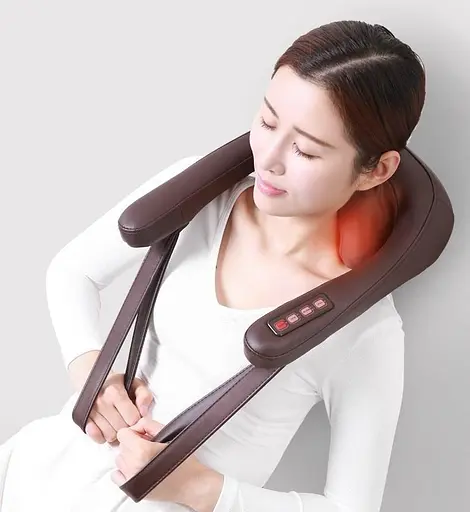 Роликовый массажер JinKaiRui SL-595 для массажа шеи, спины и плечевого отдела