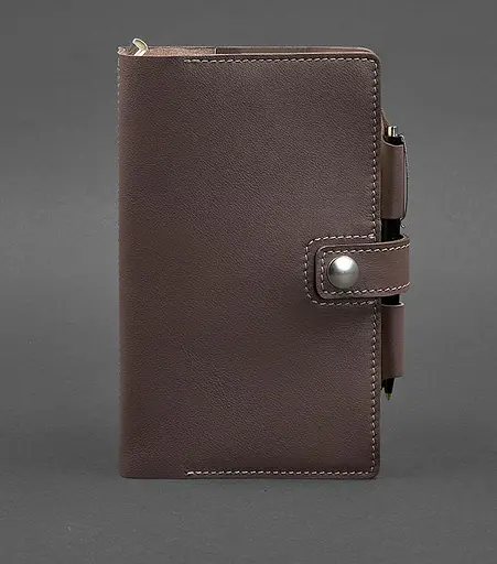 Шкіряний блокнот (Софт-бук) 4.0 темно-бежевий - фото 1