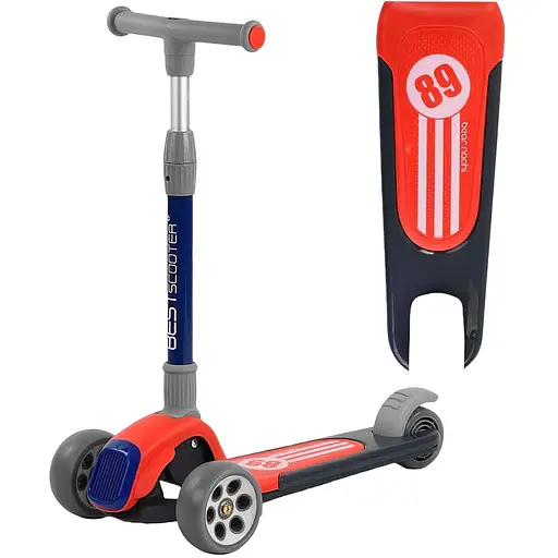 Самокат дитячий Best Scoote складаний 24х58 см Сіро-жовтогарячий 000254990