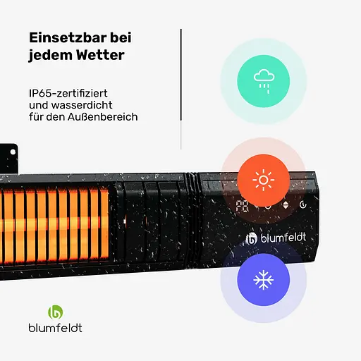 Інфрачервоний обігрівач Blumfeldt Gold Bar Slim (10046347) - фото 5