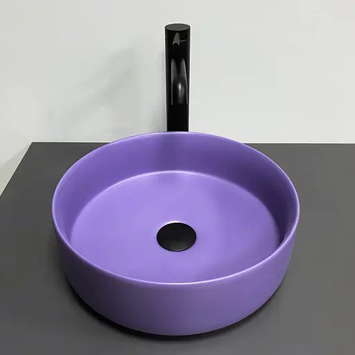 Умивальник VBI Prato lavender matt накладний VBI-011412, Синій - фото 2
