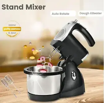 Ручний стаціонарний міксер із металевою чашею RAF - фото 3