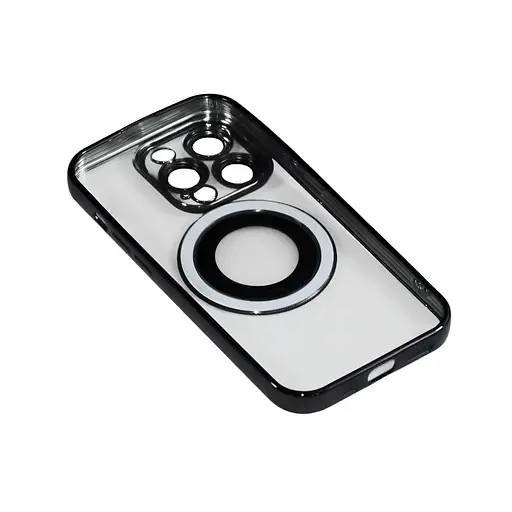 Магнитный чехол XON PhoneCase Magnetic для iPhone 14 Pro (PCMC1114300B 7898) Черный/Прозрачный - фото 2