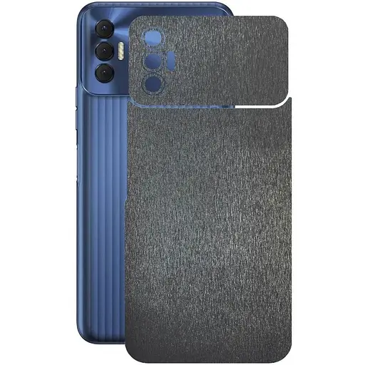 Защитная пленка StatusSKIN для Tecno Spark 8p KG7n Корпус Винил Металл черный - фото 1