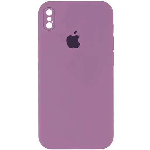 Чехол Epik Silicone Case Square Full Camera Protective AA для Apple iPhone X/XS 5.8 Лиловый/Lilac Pride