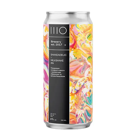 Пиво Sho Brewery Shakeadelic 6.0% 0.33 л