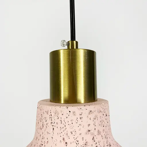 Подвес Terrazzo Toco с розовым бетонным плафоном в стиле Ар-деко | Line F | Арт. MJ167/1 RED - фото 3