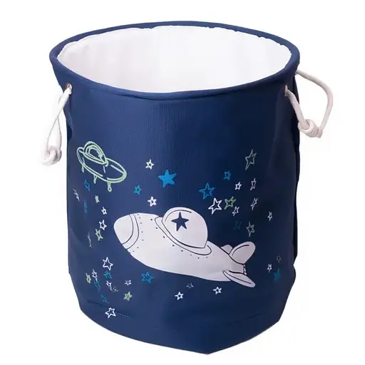 Кошик Yiwu HP-41-15BL для дитячих іграшок текстильний 47 см синій - фото 3