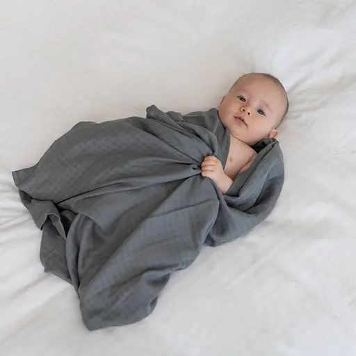 Набор органических пеленок Lovely Svi 3 шт – мягкие, дышащие, размер ХL- 110 x 115 см Ежики (100125) - фото 4