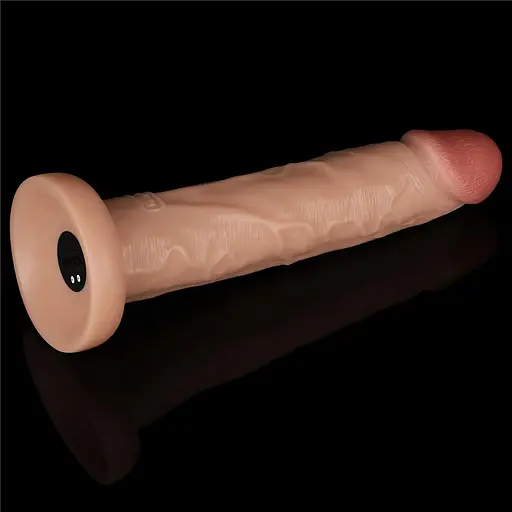 Вібратор Lovetoy Power Basics Cock 10'' 26,2 см (тілесний) - фото 4