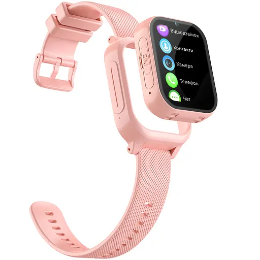 Детские смарт-часы JETIX G99 со сменным корпусом, GPS, 4G Видеозвонком и влагозащитой (Pink) - фото 3